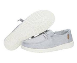 Hey Dude Ladies Light Grey Chambray