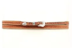M&F Western Products Belted Basketweave Leather Hatband