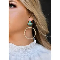 West & Company West & Co. Gold Dotted Hoop Earring