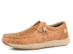 Karman Roper Footwear Roper Ostrich Print Men's Lace Up Casual Shoe