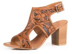 Karman Roper Footwear Roper Hand-Tooled Ladies' Heel