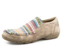 Karman Roper Footwear Roper Beige Multi Color Slip On Ladies' Casual Shoe