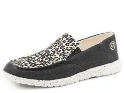 Karman Roper Footwear Roper Hang Loose Grey Cheetah Ladies' Casual Shoe