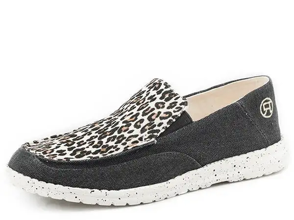 Karman Roper Footwear Roper Hang Loose Grey Cheetah Ladies' Casual Shoe