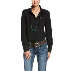 Ariat Apparel Ariat Black Kirby Stretch Ladies' Shirt