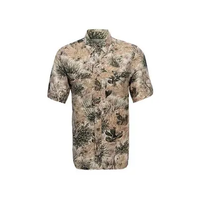 GameGuard Camo Short Sleeve Microfiber Button Down Men's Shirt