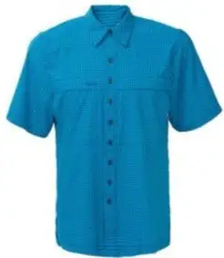 GameGuard Atlantic & Deep Water Short Sleeve Button Down TekCheck Men's Shirt