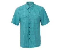 GameGuard Caribbean & Deep Water Short Sleeve Button Down TekCheck Men's Shirt