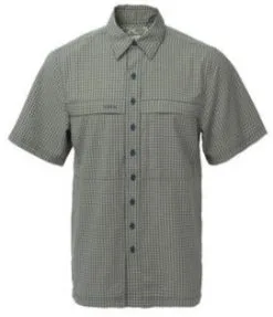GameGuard Mesquite & Deep Water Short Sleeve Button Down TekCheck Men's Shirt