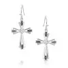 Group Montanta Silversmith Montana Silversmiths Extended Faith Cross Earrings