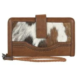 TRENDITIONS Cowhide Wristlet