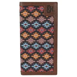 TRENDITIONS Red Dirt Hat Co Men's Southwest Canvas Inlay Rodeo Wallet