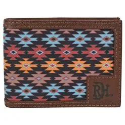 TRENDITIONS Red Dirt Hat Co Men's Southwest Canvas Inlay Bifold Wallet
