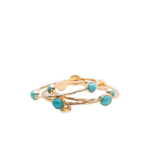 West & Company West & Co. Set/3 Burnished Gold Bangles