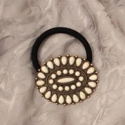 M&F Western Products Copper/White Blossom Hair Tie