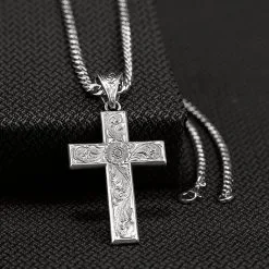 M&F Western Products Twister Cross Scroll Necklace