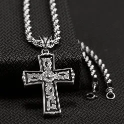 M&F Western Products Scroll Cross Twister Necklace