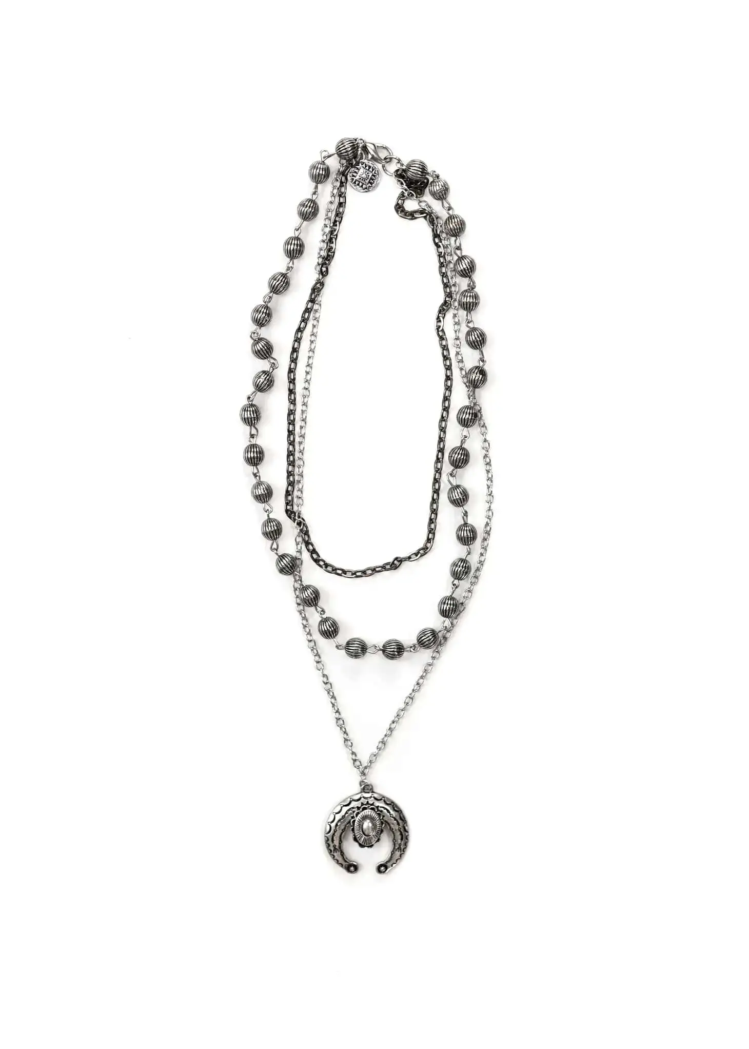 West & Company West & Co. 2-Tone Chain Necklace With Naja Pendant