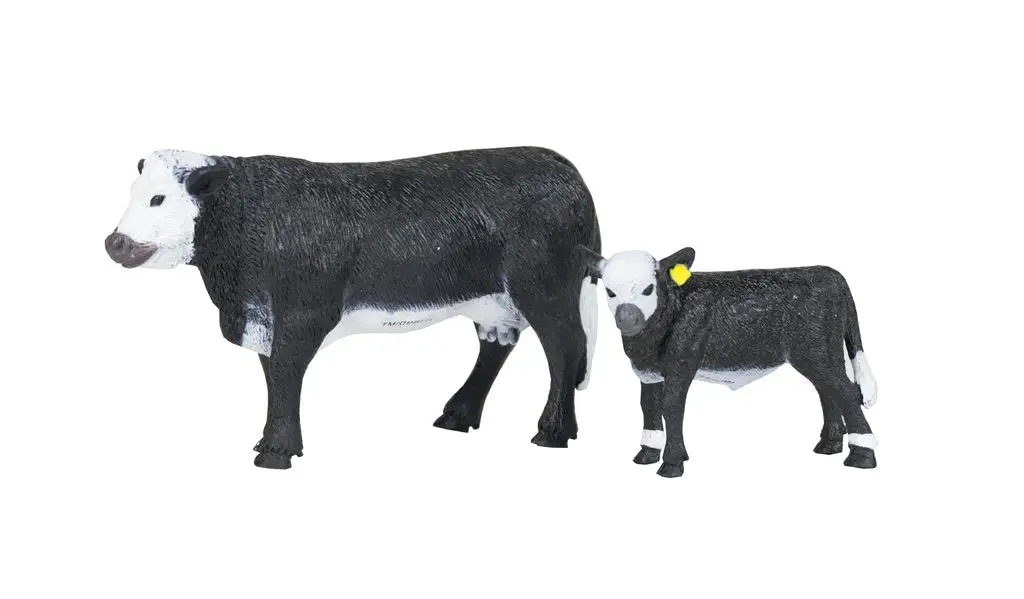 Big Country Toys Black Baldy Cow & Calf
