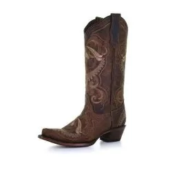 Corral Boots Circle G Sand Embroidered Ladies' Boot