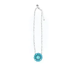 West & Company West & Co. Turquoise Flower Necklace