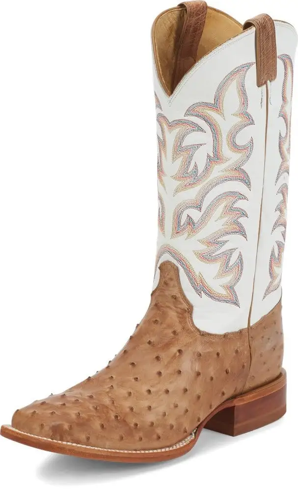 JUSTIN BOOT COMPANY Justin Antique Full Quill Ostrich Men's Boot