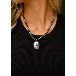 West & Company West & Co. Faux Navajo Pearl Necklace