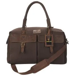 M&F Western Products Ariat Leather Cavas Duffle