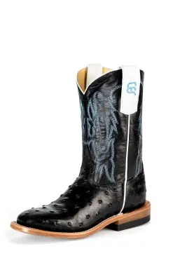 Anderson Bean Boot Co Anderson Bean Black Ostrich Print Children's Boot
