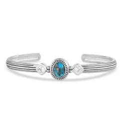 Group Montanta Silversmith Montana Silversmiths Open Night Sky Turquoise Cuff Bracelet