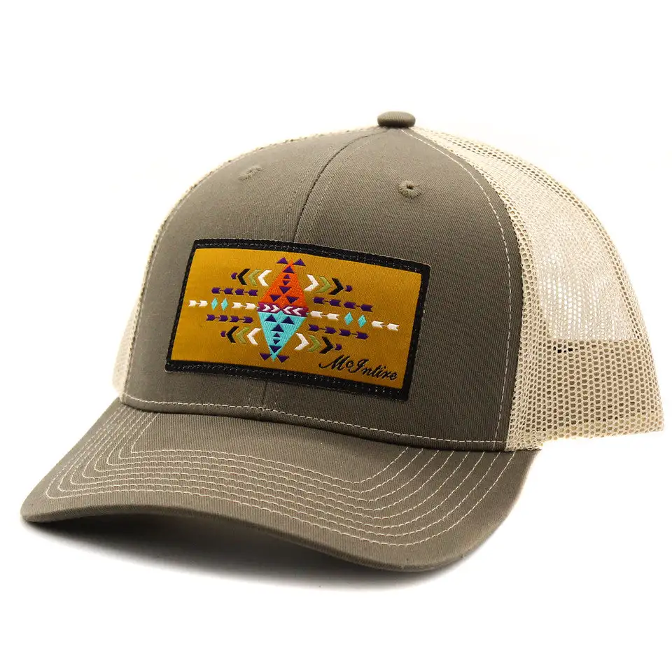 MCINTIRE SADDLERY Embroidered Aztec Patch Cap