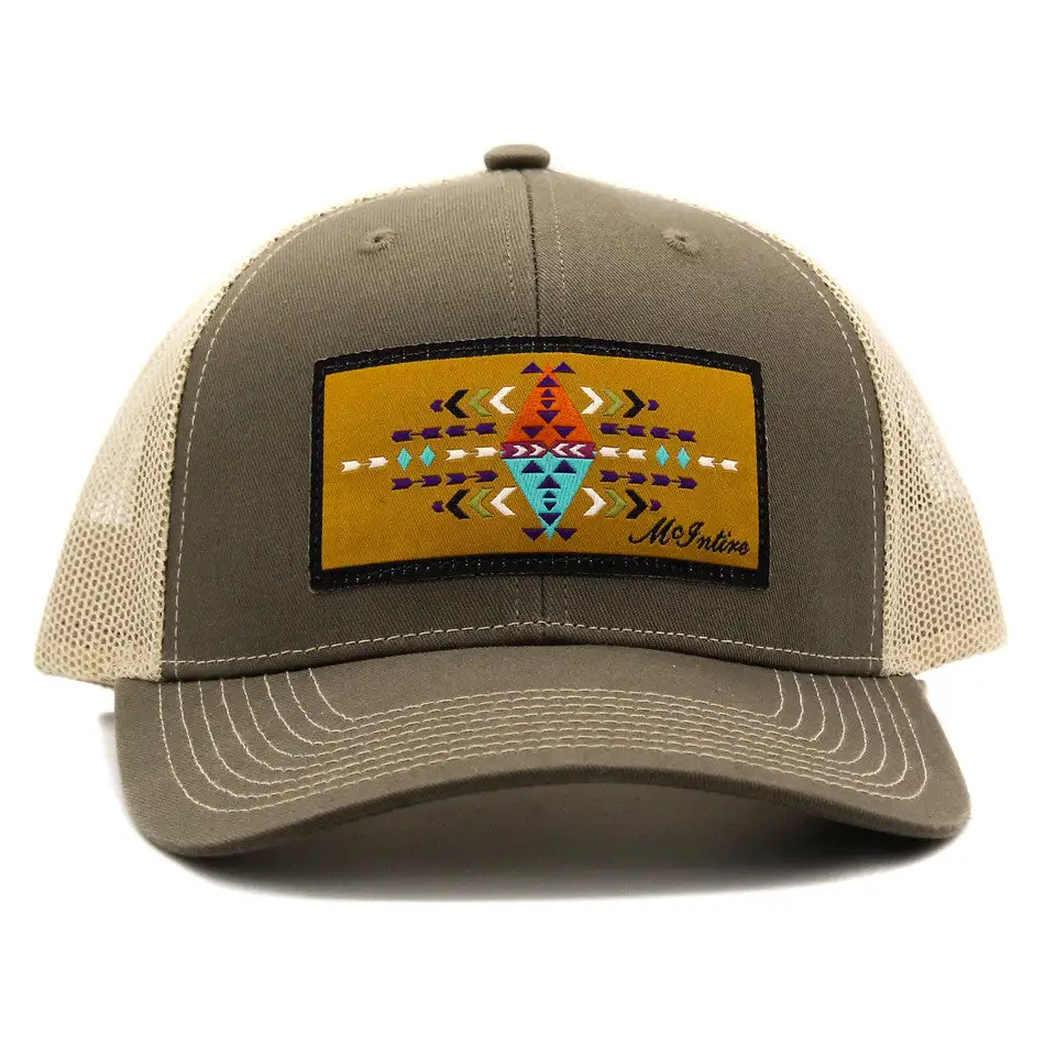MCINTIRE SADDLERY Embroidered Aztec Patch Cap - Image 2