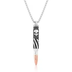 Group Montanta Silversmith Montana Silversmith I'll Cover You Sniper Bullet Necklace