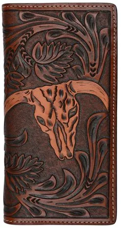 M&F Western Products Tan Floral Rodeo Wallet