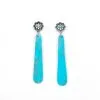West & Company Turquoise Slab Post Earring