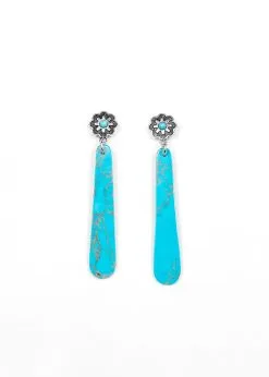 West & Company Turquoise Slab Post Earring