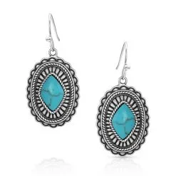 Group Montanta Silversmith Montana Silversmiths Turquoise Magic Stamped Pendant Earrings