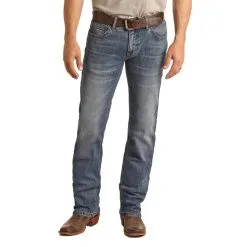 Panhandle Western Wear Rock & Roll Slim Fit Straight Leg Hooey Men's Jean