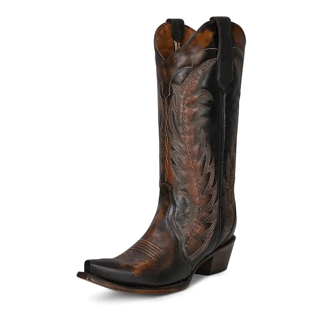 Corral Boots Circle G Ladies' Brown Embroidered Boot