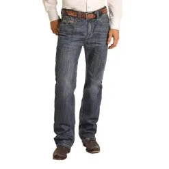Panhandle Western Wear Rock & Roll Relaxed Fit Straight Leg Men's Jean