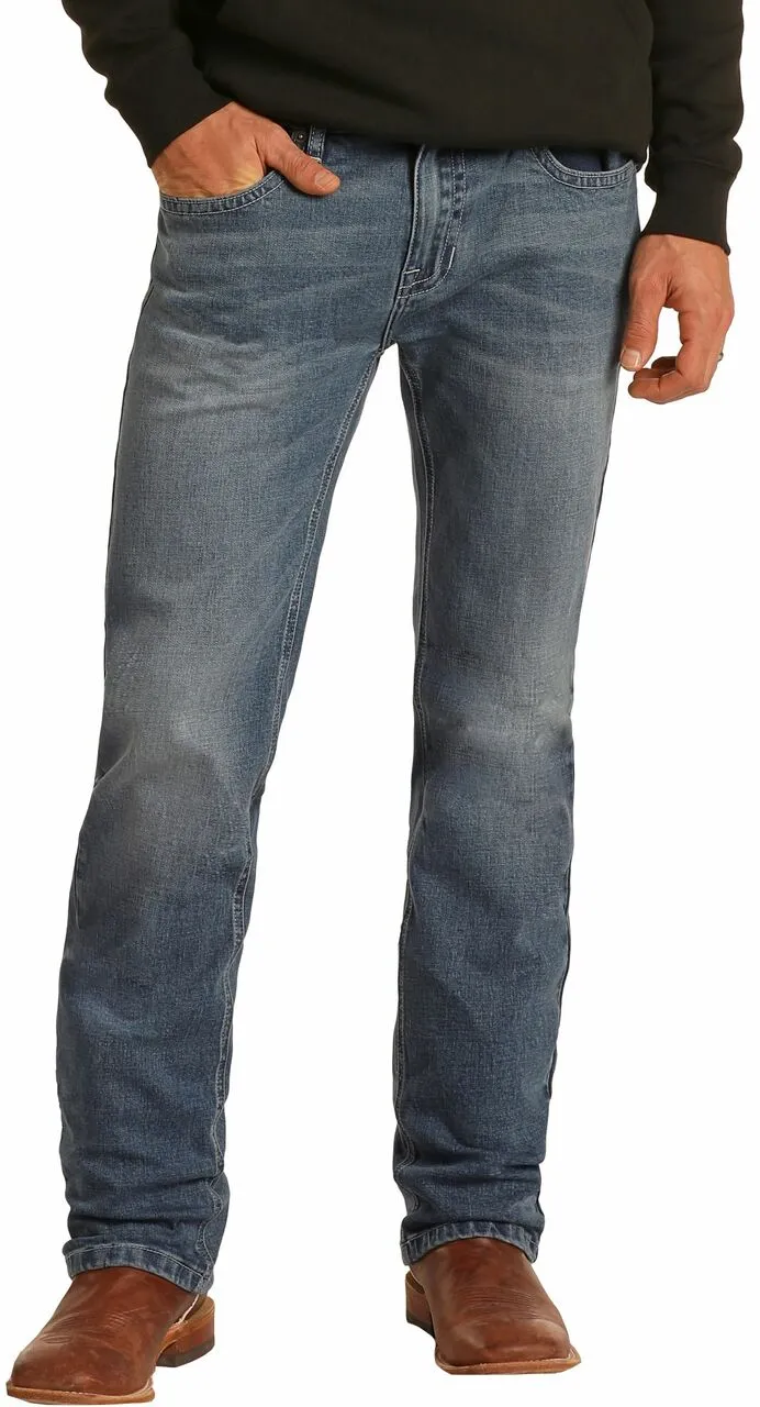 Panhandle Western Wear Rock & Roll Slim Fit Straight Leg Hooey Men's Jean