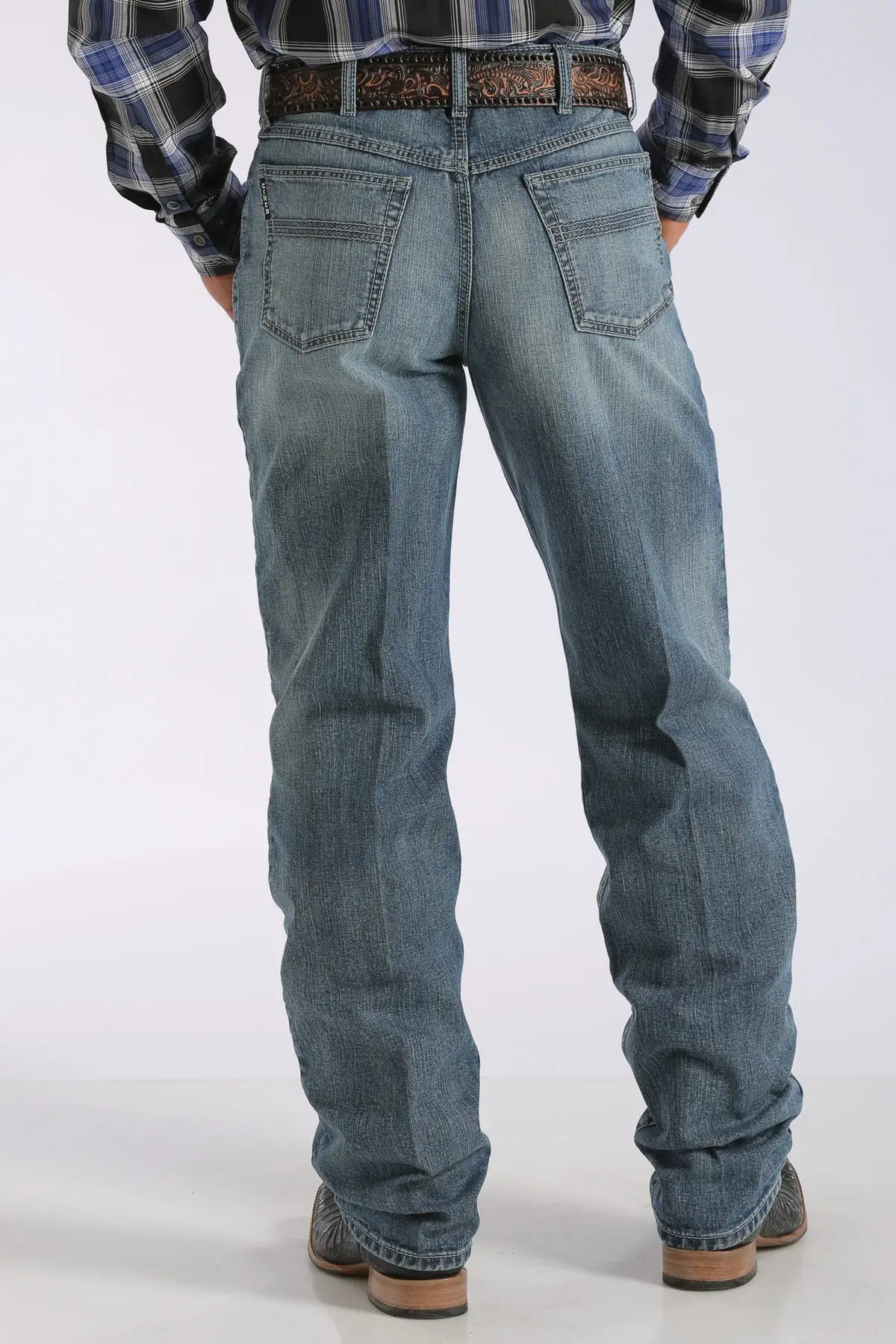 Cinch-Rocky Mountain Clothing Company Cinch Black Label 2.0 Medium Wash Men's Jean - Image 2