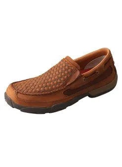 Twisted X Boots Twisted X Basketweave Slip On Men's Driving Moc