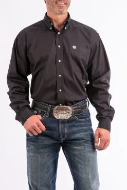 Cinch-Rocky Mountain Clothing Company Cinch Black Classic Fit Men's Shirt
