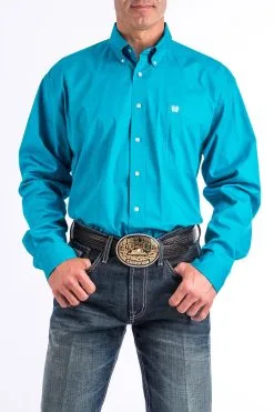 Cinch-Rocky Mountain Clothing Company Cinch Turquoise Classic Fit Men's Shirt