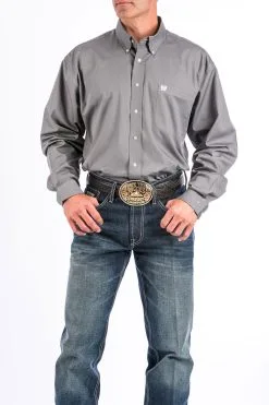 Cinch-Rocky Mountain Clothing Company Cinch Grey Classic Fit Men's Shirt