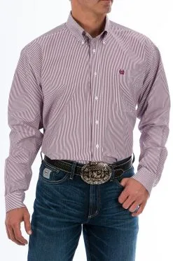 Cinch-Rocky Mountain Clothing Company Cinch Purple Stripe Classic Fit Men's Shirt