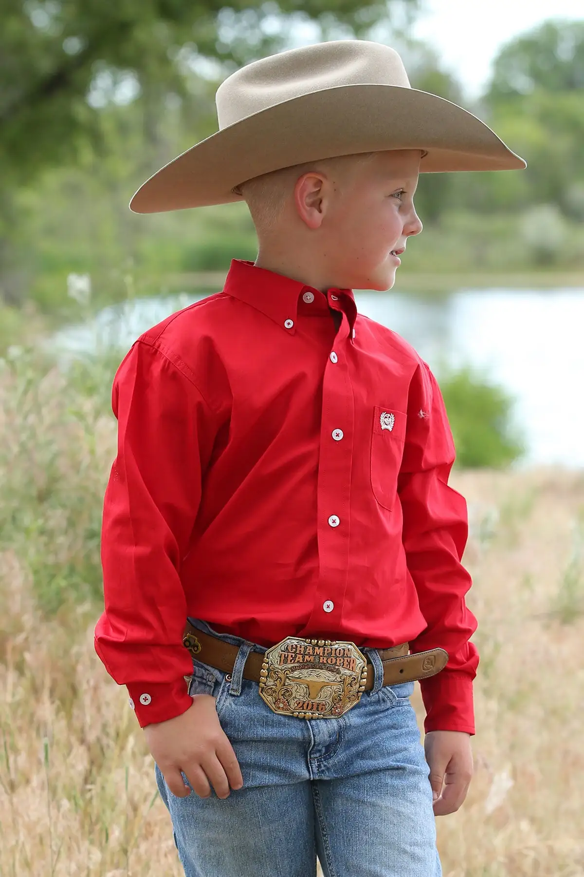 Cinch-Rocky Mountain Clothing Company Cinch Red Children's Shirt