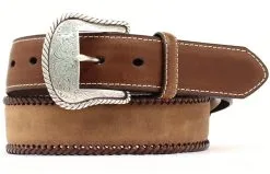 M&F Western Products Nocona Lace Edge Round Concho Men's Belt