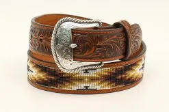 M&F Western Products Nocona Beaded Inlay Men's Belt